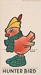 Hunter Bird, bakery insert card from the Pinocchio Circus Performers series (D64) — Walt Disney Productions