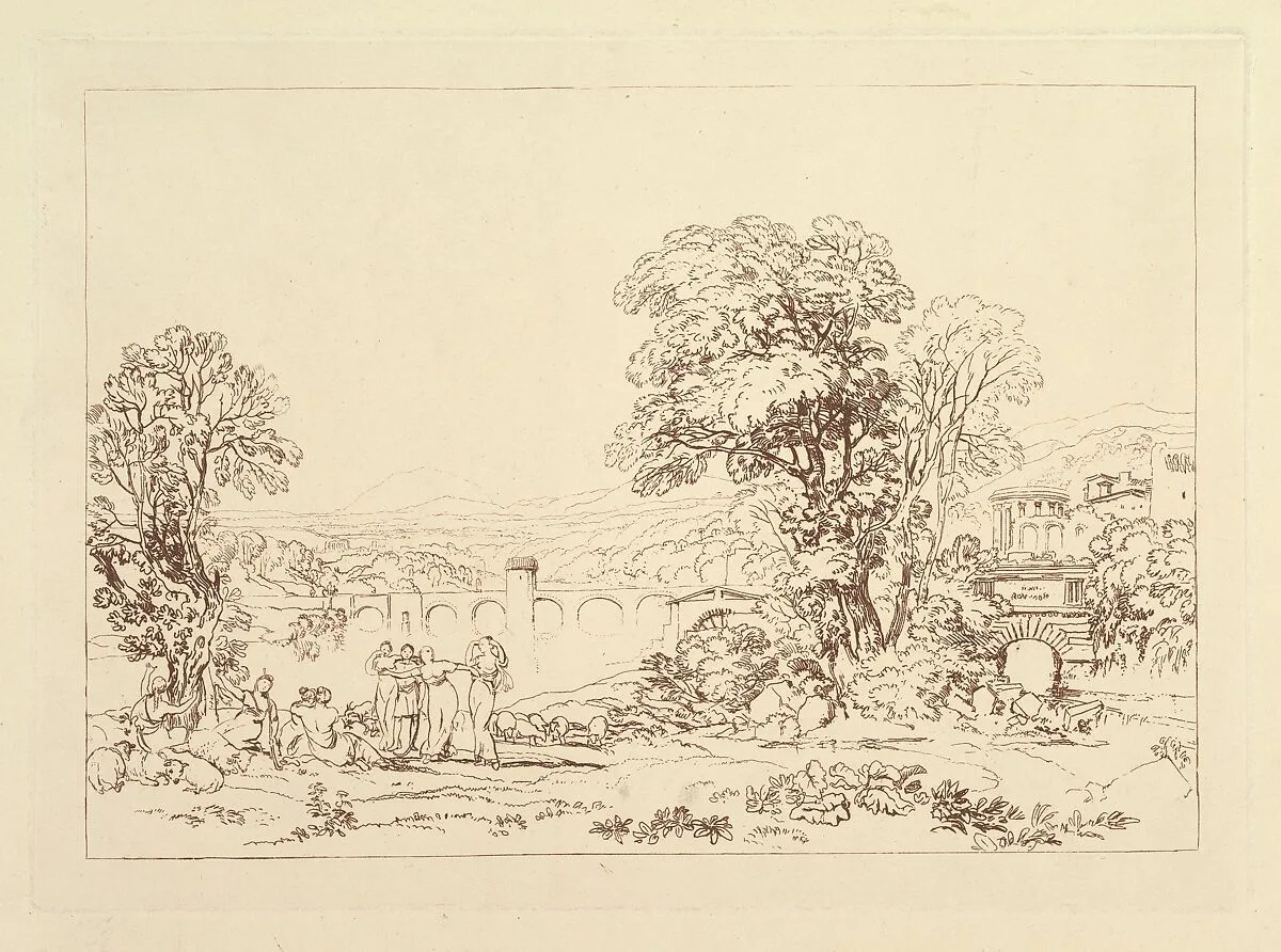 Apuleia in Search of Apuleius (unpublished plate, Liber Studiorum) — Joseph Mallord William Turner