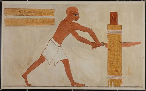 Sawing a Plank, Tomb of Rekhmire