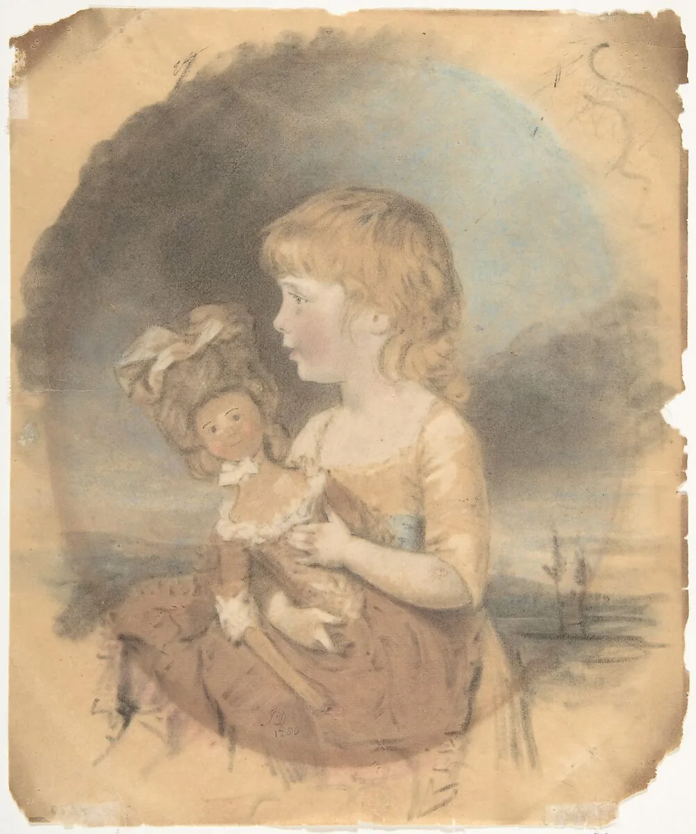 Child Holding a Doll — John Downman