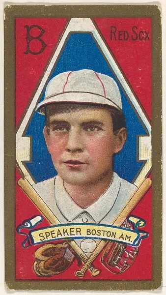 Tris Speaker, Boston Red Sox, American League, from the "Baseball Series" (Gold Borders) set (T205) issued by the American Tobacco Company — American Tobacco Company