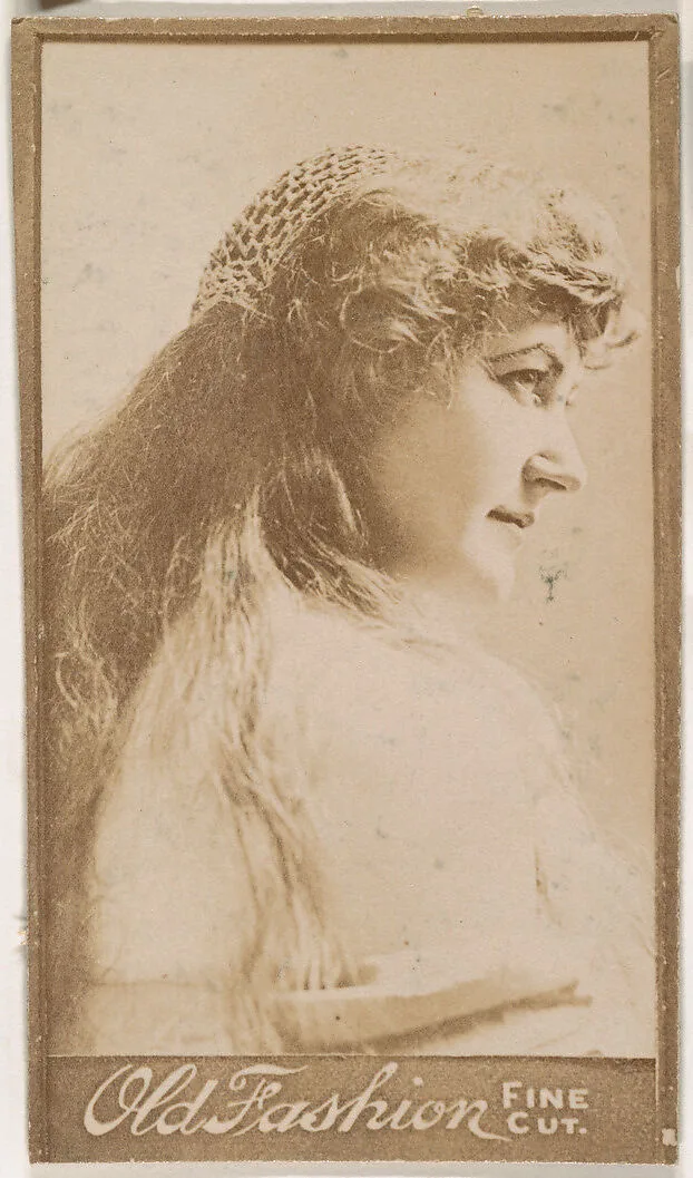 Actress in profile, from the Actresses series (N664) promoting Old Fashion Fine Cut Tobacco — Unknown