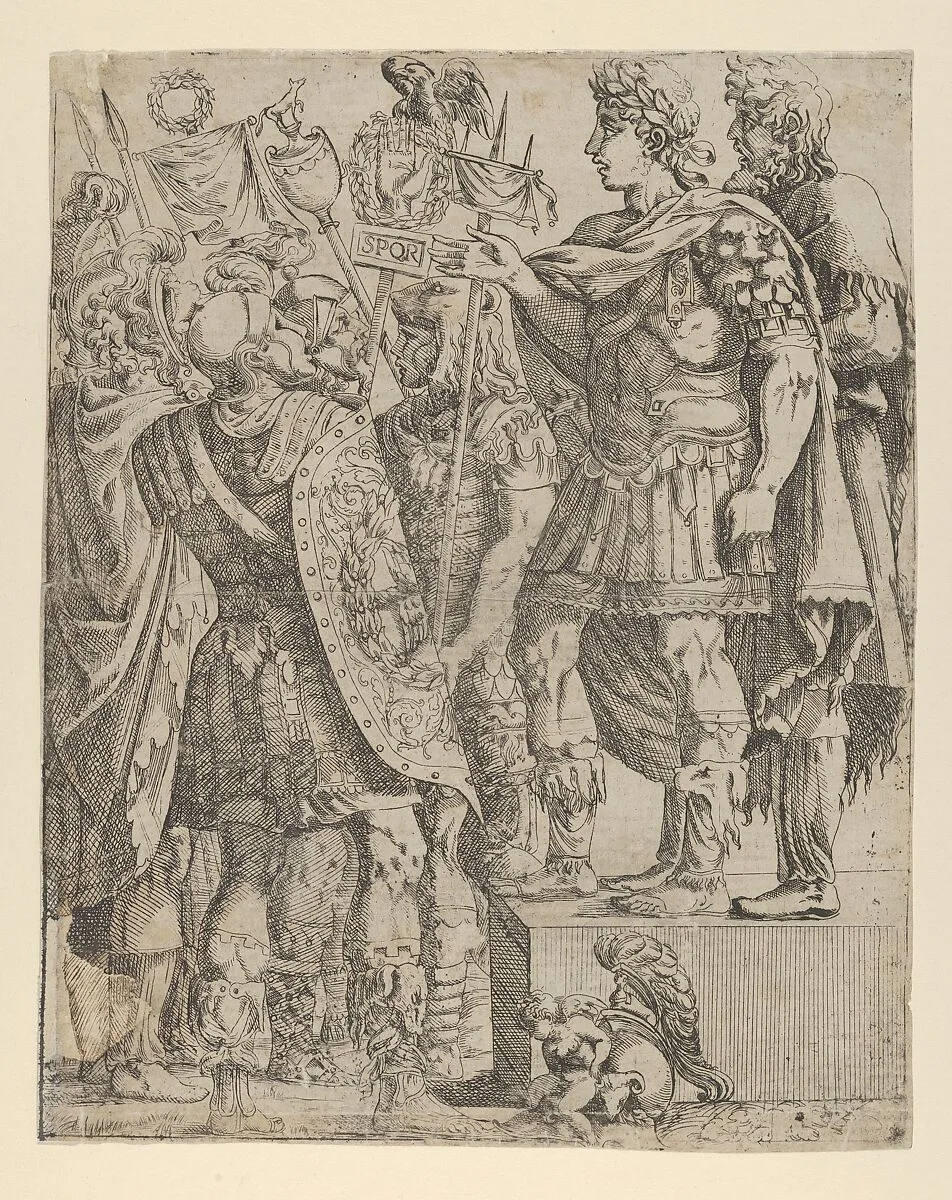 Emperor addressing his Soldiers — Antonio Fantuzzi