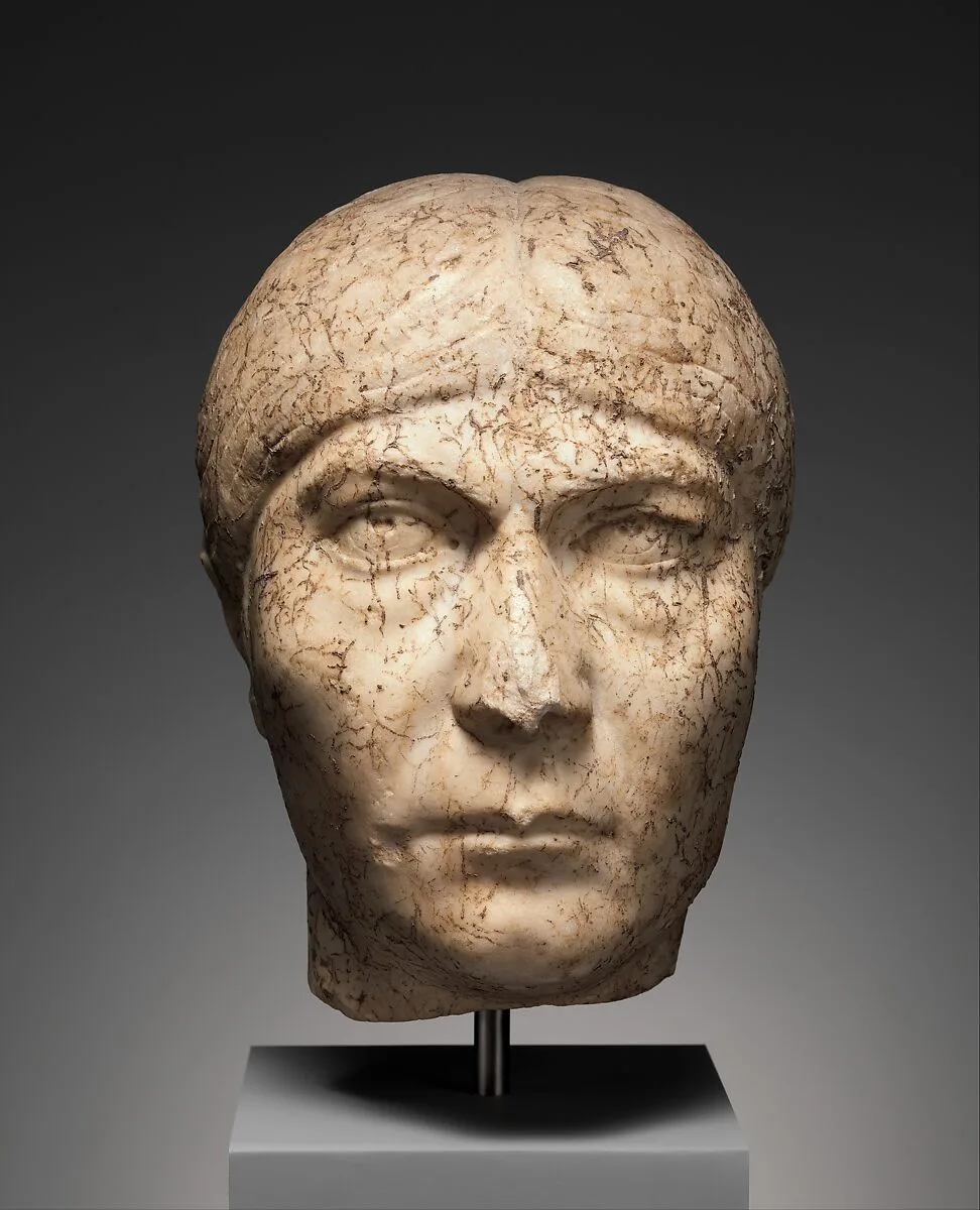 Marble portrait head of a woman — Unknown