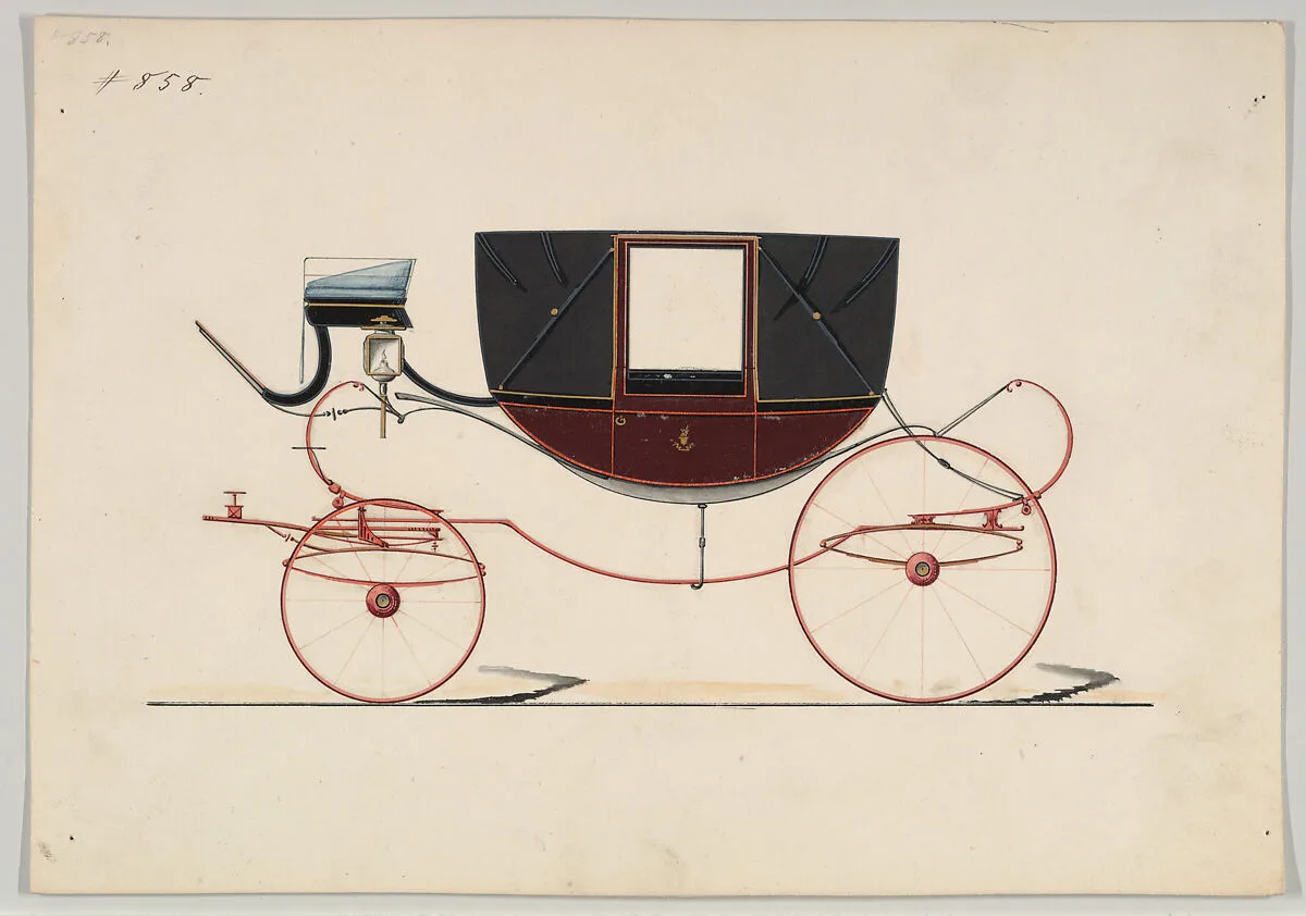 Design for Landau, no. 858 — Brewster & Co.