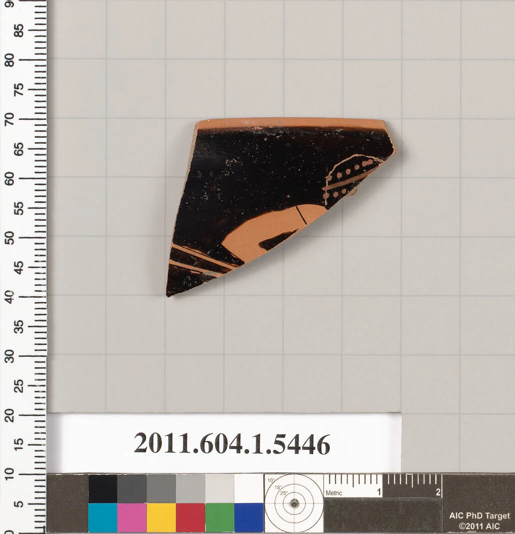Terracotta rim fragment of a kylix (drinking cup) — Unknown