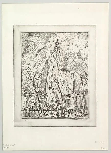 Woolworth Building (The Dance) — John Marin