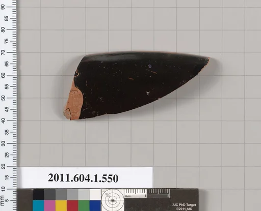 Terracotta rim fragment of a kylix (drinking cup)