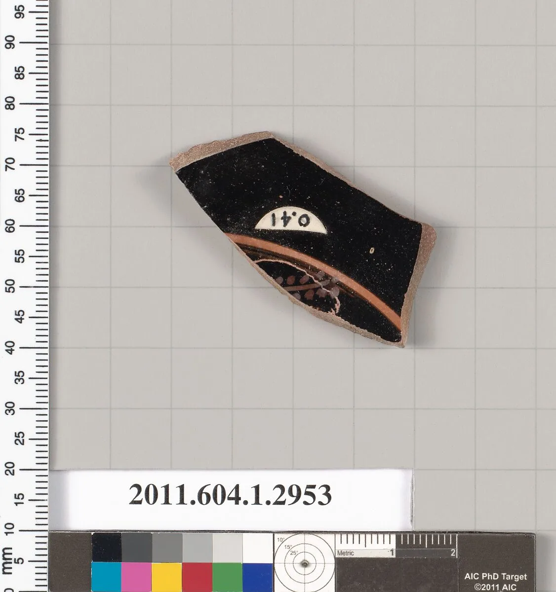 Terracotta fragment of a kylix (drinking cup) — Unknown