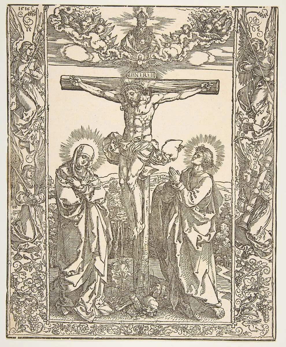 Christ on the Cross between the Virgin and Saint John — Albrecht Dürer