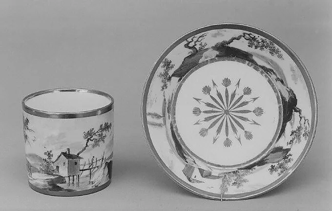 Cup and saucer (part of a tea set) — Unknown