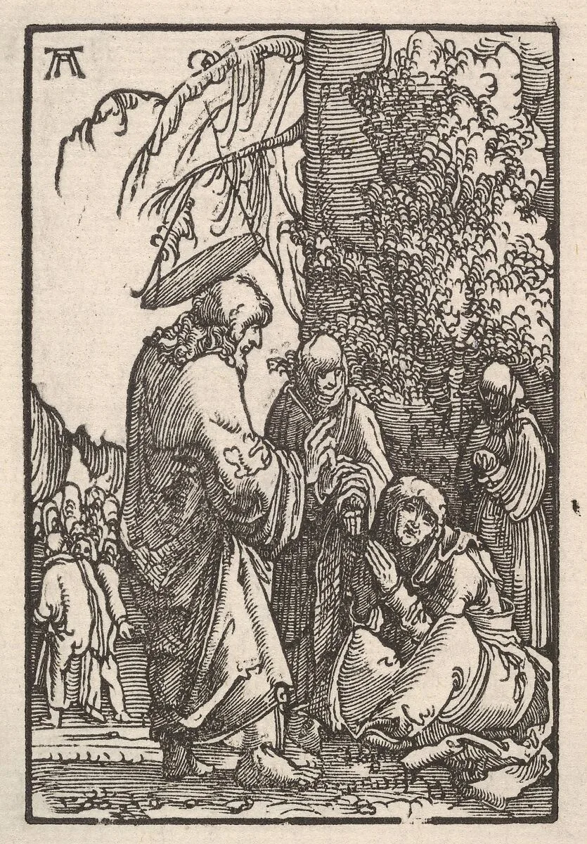 Christ Taking Leave of His Mother, from The Fall and Salvation of Mankind Through the Life and Passion of Christ — Albrecht Altdorfer