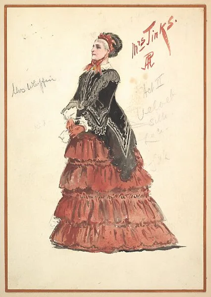Costume Design for 'Mrs. Jinks', Act II — Percy Anderson