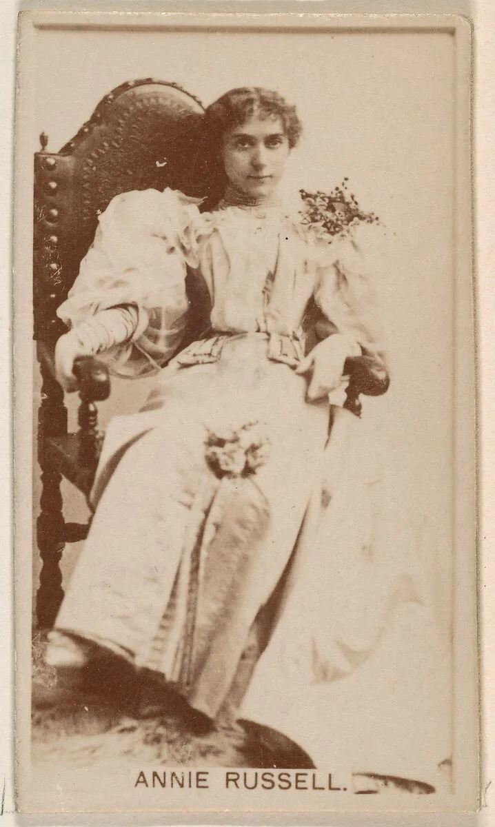 Annie Russell, from the Actresses series (N245) issued by Kinney Brothers to promote Sweet Caporal Cigarettes — Kinney Brothers Tobacco Company