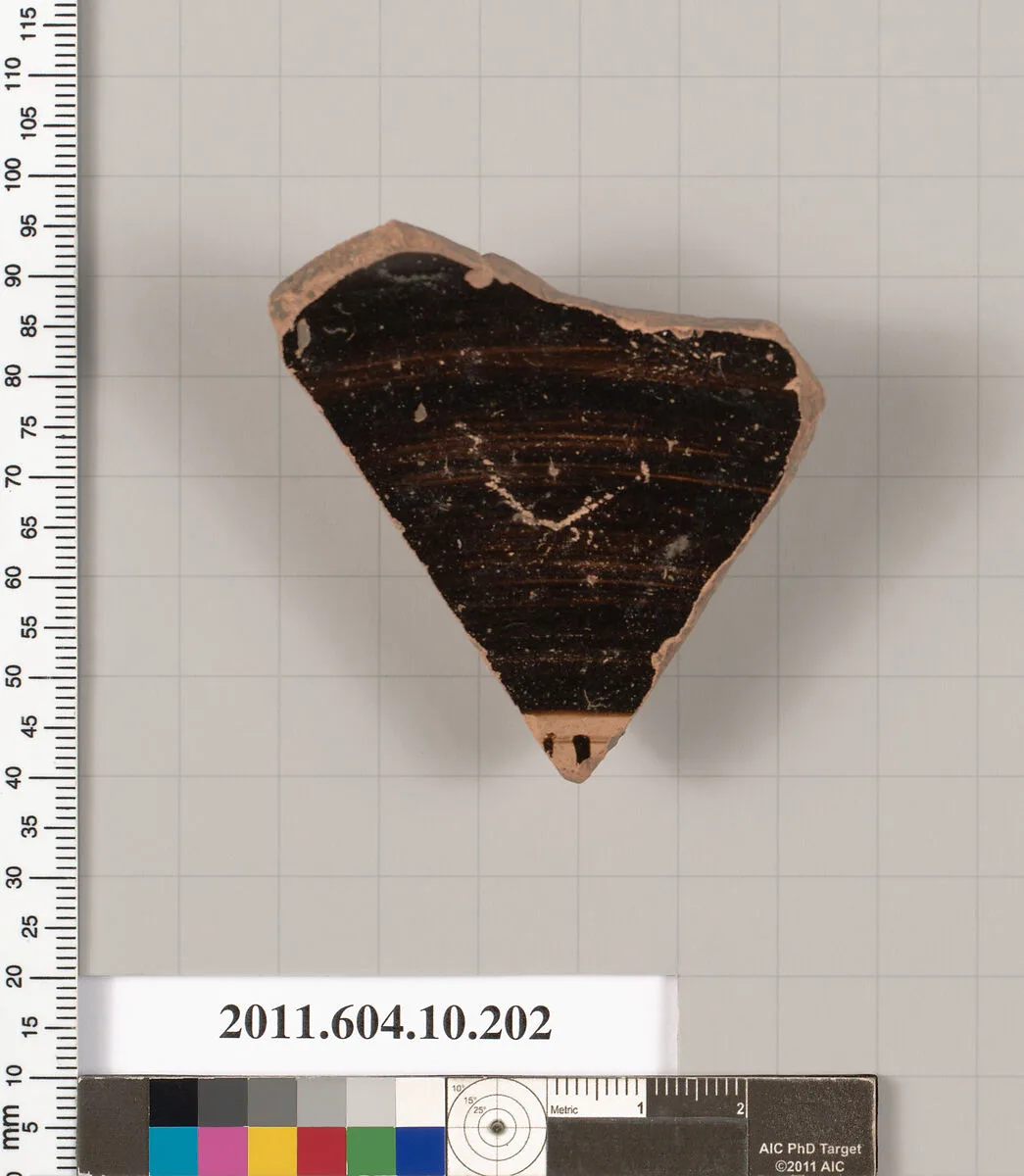 Terracotta fragment from a kylix (drinking cup) — Unknown