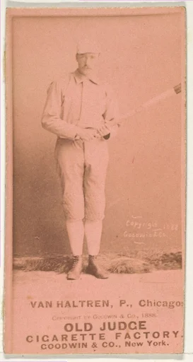 Van Haltren, Pitcher, Chicago, from the Old Judge series (N172) for Old Judge Cigarettes