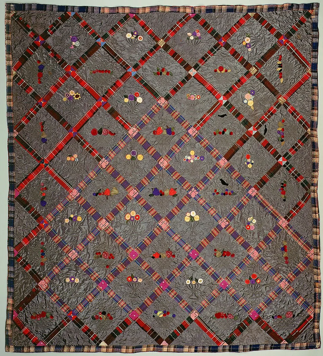 Quilt, Fruit Baskets pattern — Unknown