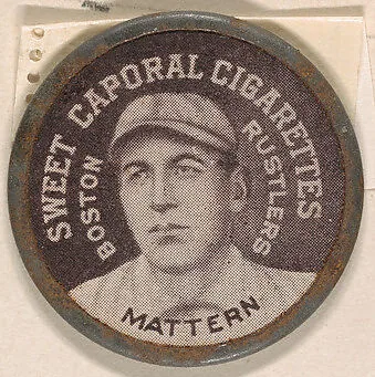 Mattern, Boston Rustlers (black), from the Domino Discs series (PX7), issued by Kinney Brothers — Kinney Brothers Tobacco Company