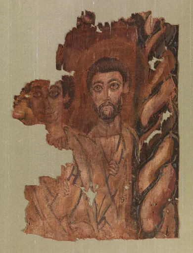 Painting of two monastic men