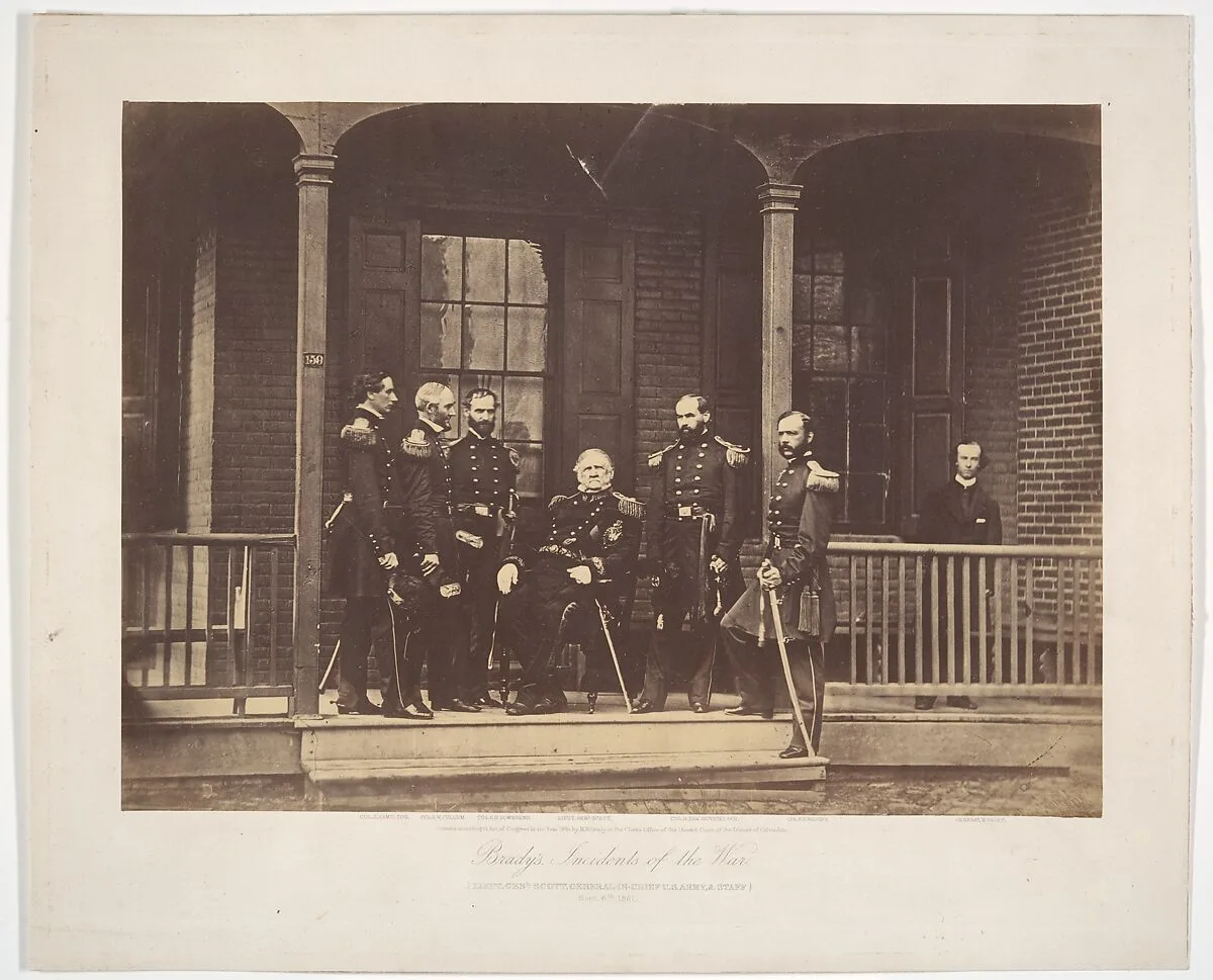 Lieutenent General Scott, General-in-Chief U.S. Army, & Staff — Mathew B. Brady