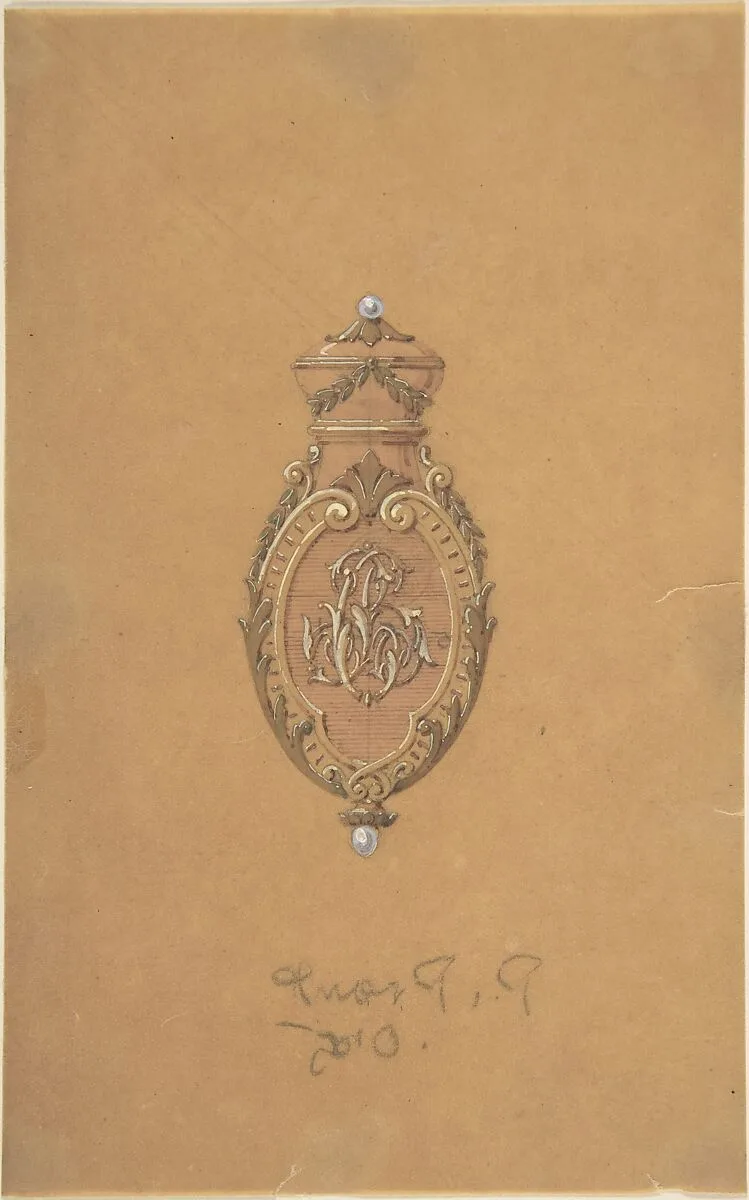 Design for Jewelry — Anonymous, French, 19th century