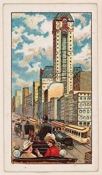 Broadway, New York, bakery card from the Around the World Series (D92), issued by White Star Bakery — White Star Bakery