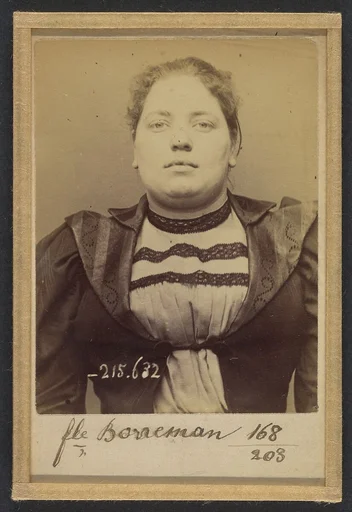 Borreman. Léontine, Eugénie. 23 ans, née à Paris le 25/12/70. Papetière. Anarchiste. 13/3/94.