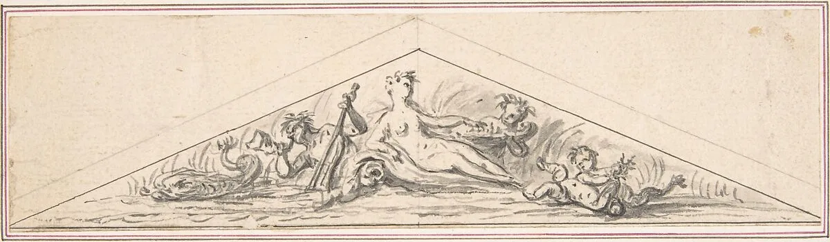Design for a Box-Front — Hubert François Gravelot