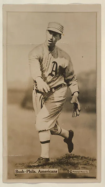 Bush, Philadelphia Americans, from the Famous Baseball Players, Champion Athletes, and Photo Play Stars, issued by Fatima Turkish Blend Cigarettes — Liggett & Myers Tobacco Company