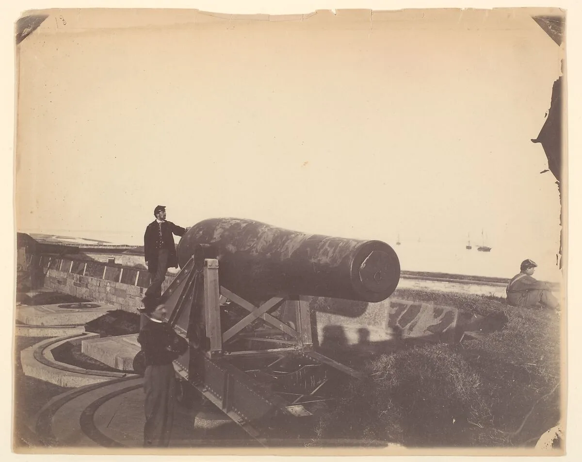 Cannon, Fortress Monroe — Alexander Gardner