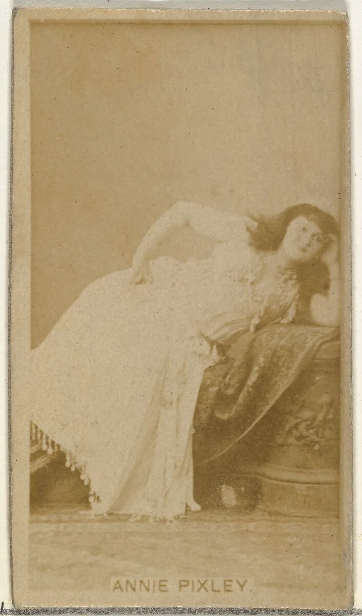 Annie Pixley, from the Actors and Actresses series (N145-8) issued by Duke Sons & Co. to promote Duke Cigarettes — W. Duke, Sons & Co.|American Tobacco Company