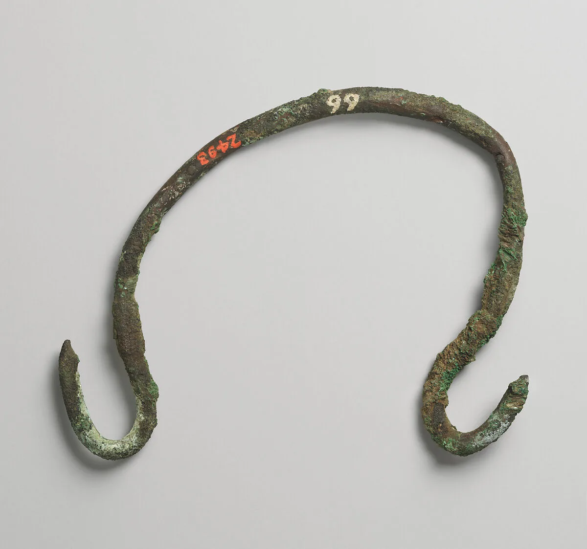 Handle from metal vase — Unknown