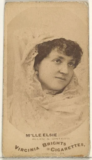Mlle. Elsie, from the Actors and Actresses series (N45, Type 1) for Virginia Brights Cigarettes