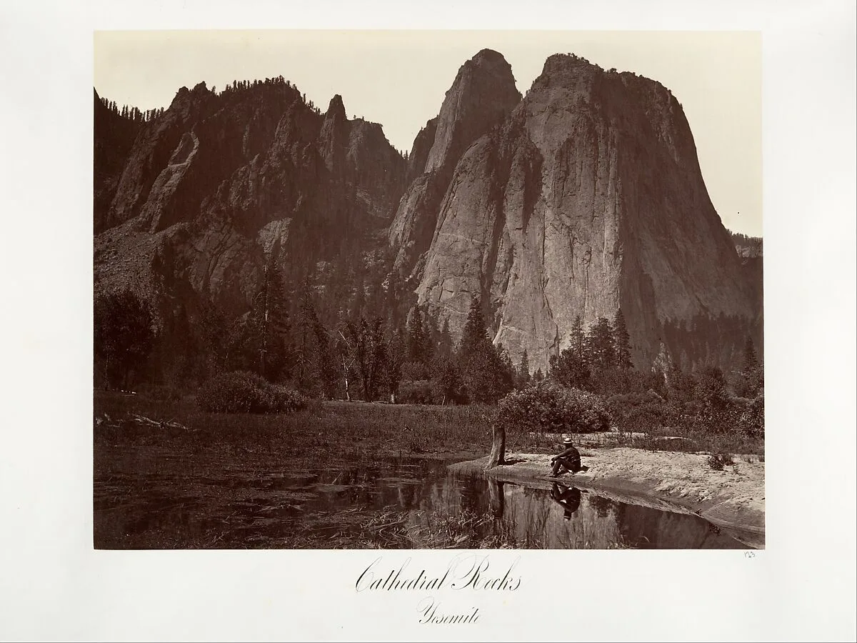 Cathedral Rocks, Yosemite — Carleton E. Watkins