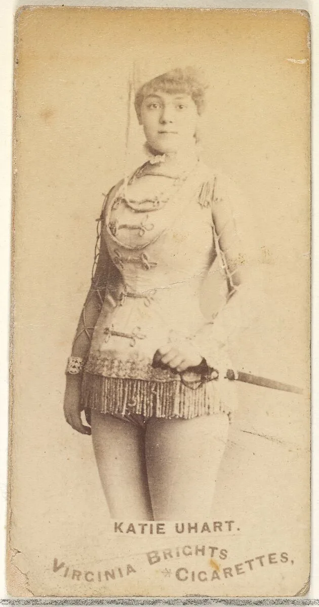 Katie Uhart, from the Actors and Actresses series (N45, Type 1) for Virginia Brights Cigarettes — Allen & Ginter