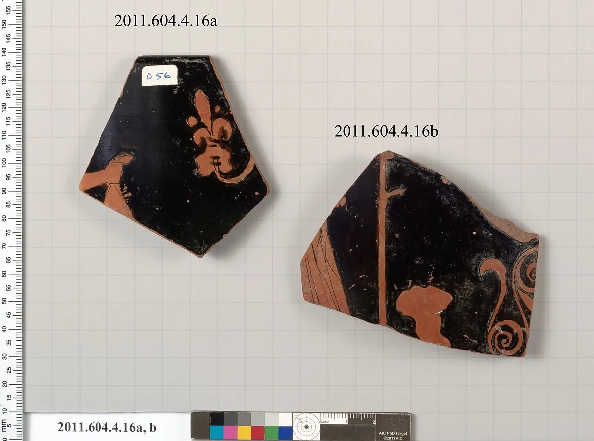 Terracotta fragments of a skyphos (deep drinking cup) — Unknown