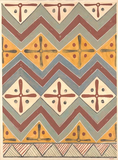 Ceiling Pattern, Tomb of Qenamun