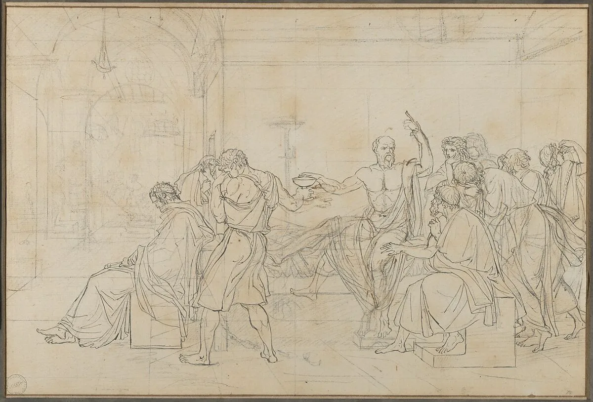The Death of Socrates — Jacques Louis David