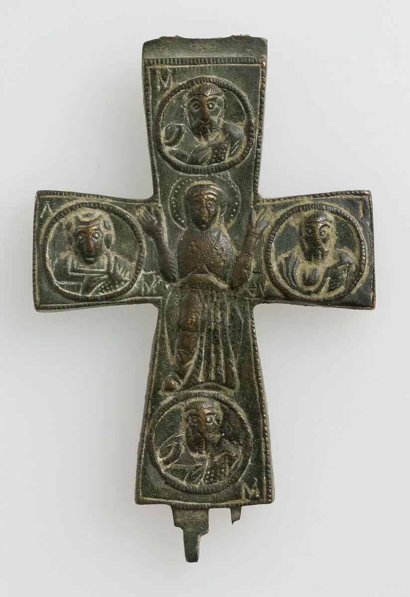 Half of a Reliquary Pendant Cross — Unknown