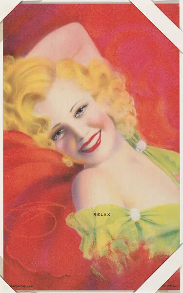 Relax from All American Girls series (W424) — International Mutoscope Reel Company
