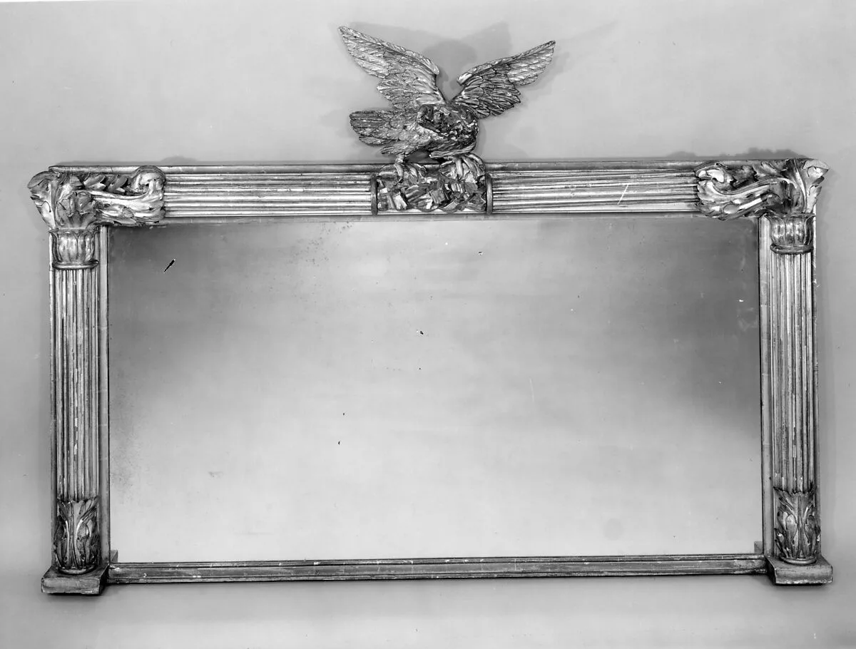 Overmantel Looking Glass — Unknown