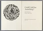 Could I Ask You Something? — Hudson River Editions|Alfonso Ossorio|Lewis Thomas|The Library Fellows of the Whitney Museum of American Art|Richard Gabriel Rummonds