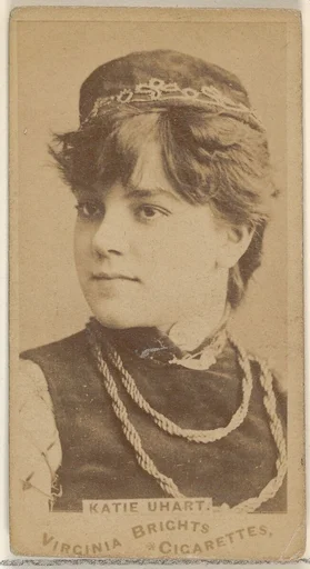 Katie Uhart, from the Actors and Actresses series (N45, Type 1) for Virginia Brights Cigarettes