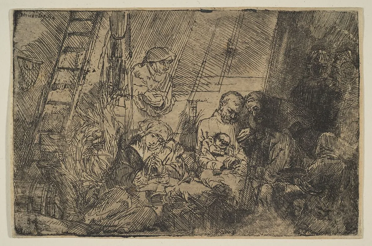 The Circumcision in the Stable — Rembrandt (Rembrandt van Rijn)