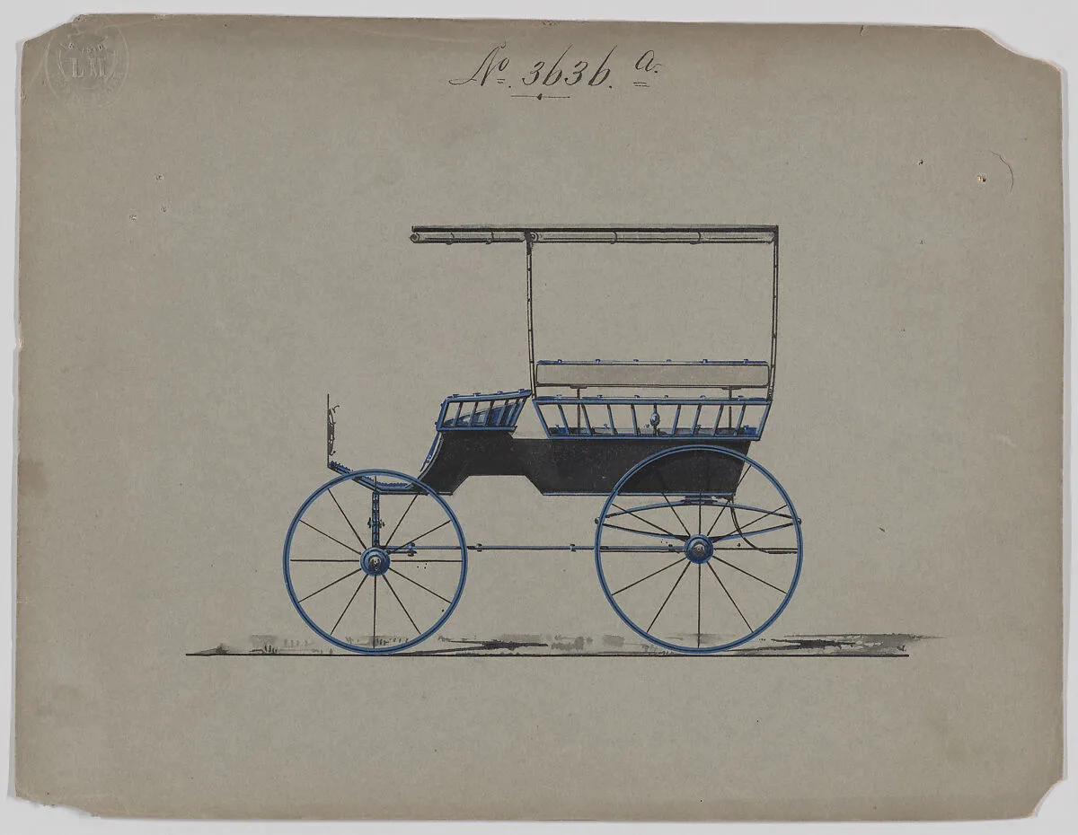 Design for Omnibus or Wagonette, no. 3636a — Brewster & Co.