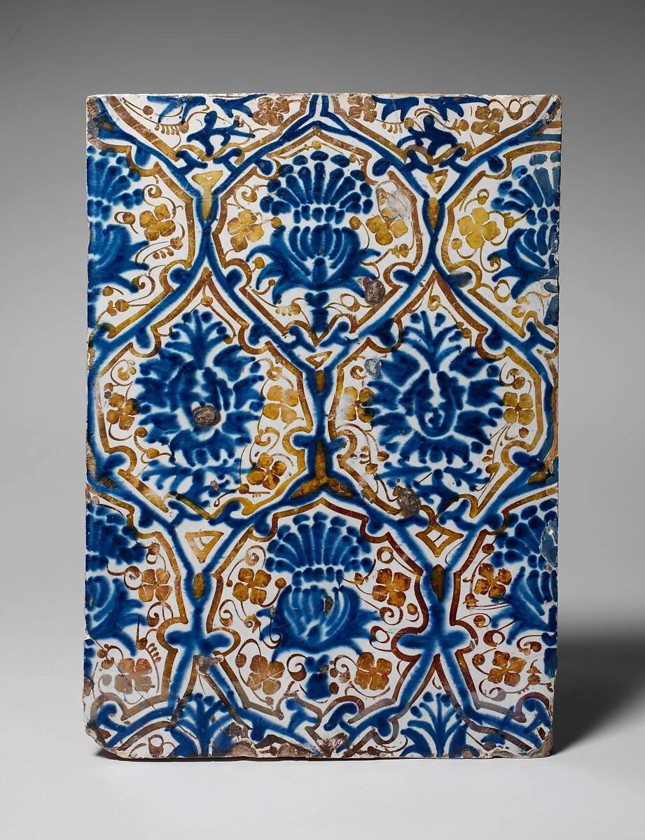 Lusterware Tile — Unknown