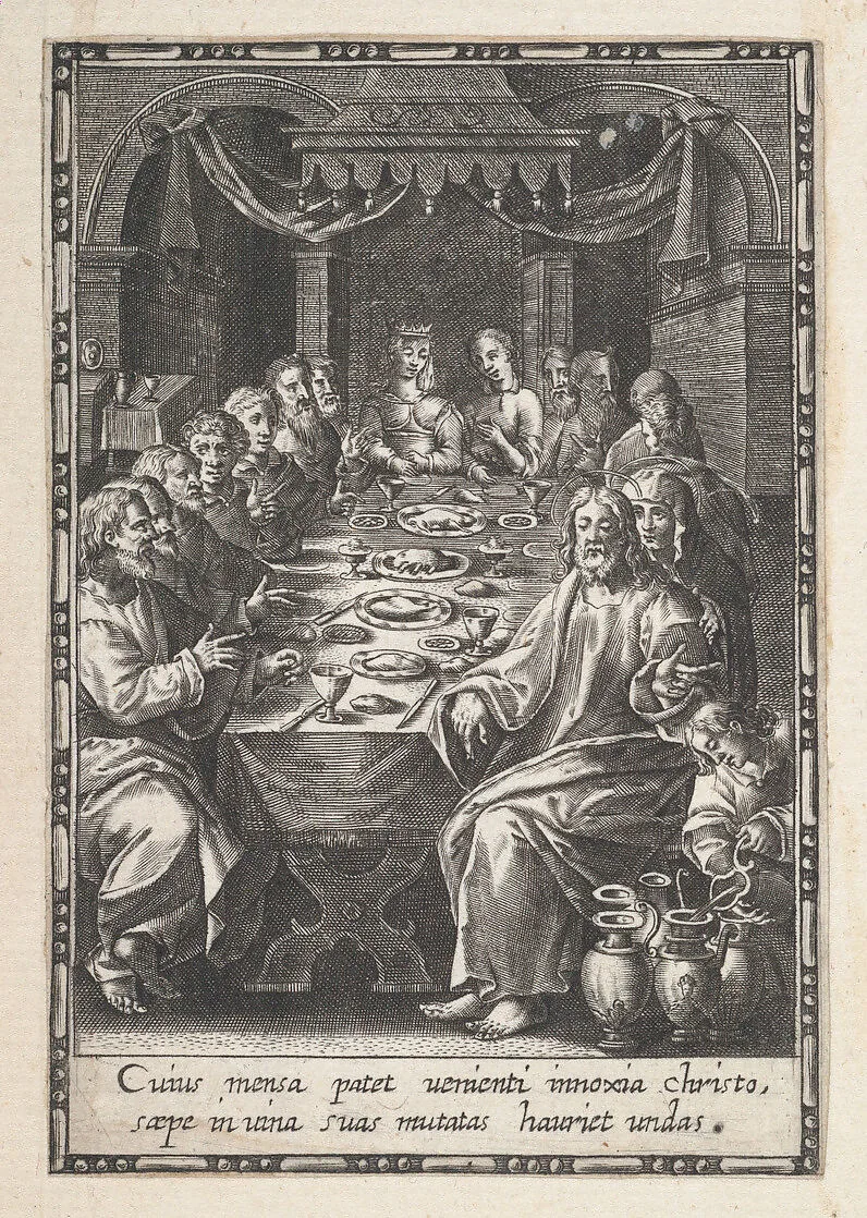 The Marriage at Cana — Justus Sadeler|Anonymous