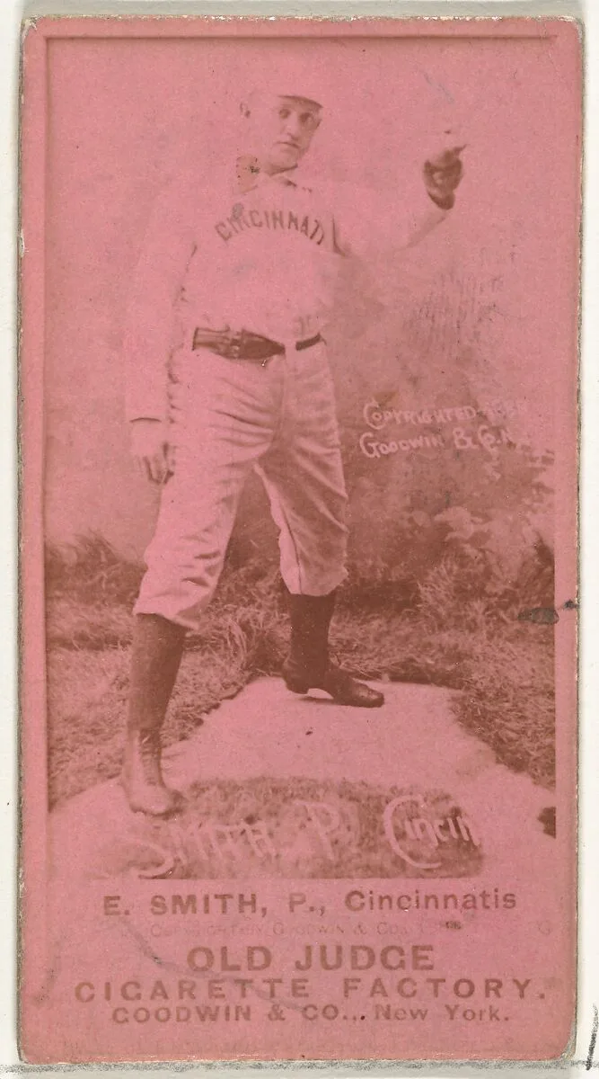 Elmer Ellsworth "Mike" Smith, Pitcher, Cincinnati, from the Old Judge series (N172) for Old Judge Cigarettes — Goodwin & Company