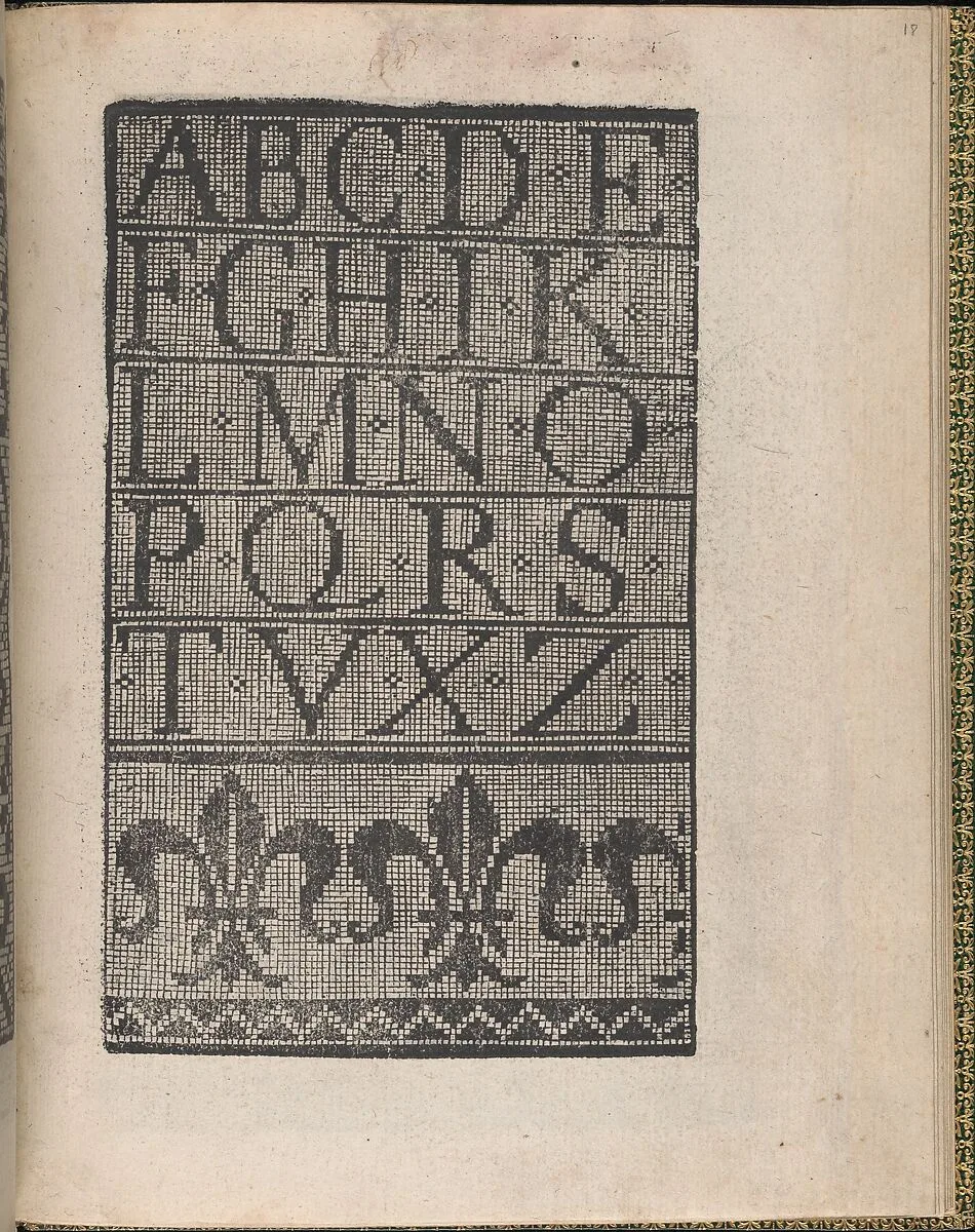 Ornamento delle belle & virtuose donne, page 10 (recto) — Matteo Pagano|Lloyd, Wallis & Lloyd