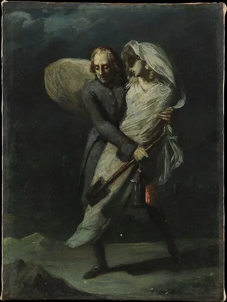 Study for "Young and His Daughter" — Pierre Antoine Augustin Vafflard